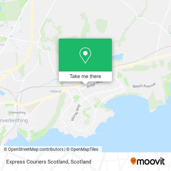 Express Couriers Scotland map