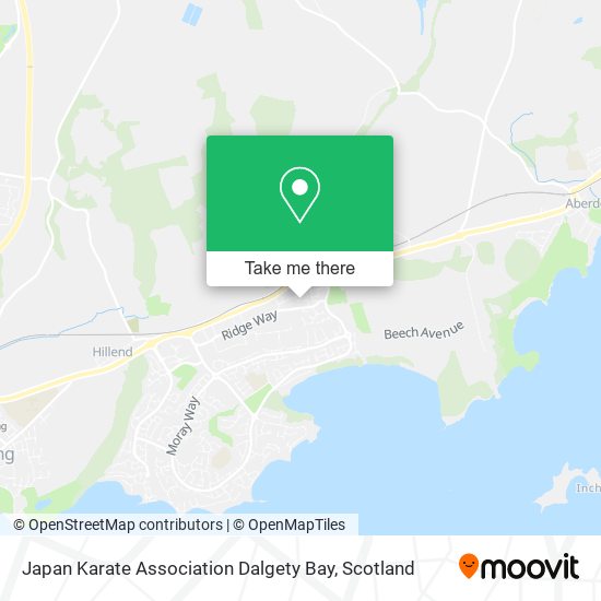 Japan Karate Association Dalgety Bay map