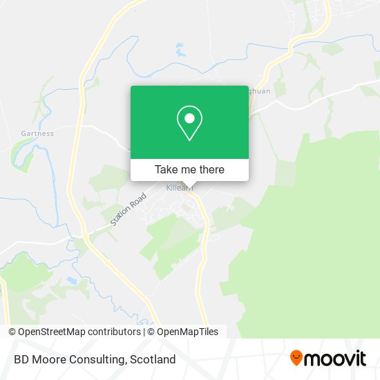 BD Moore Consulting map