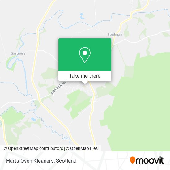 Harts Oven Kleaners map