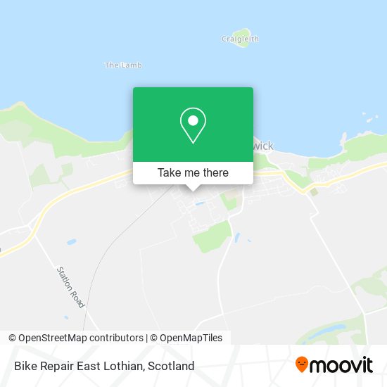 Bike Repair East Lothian map