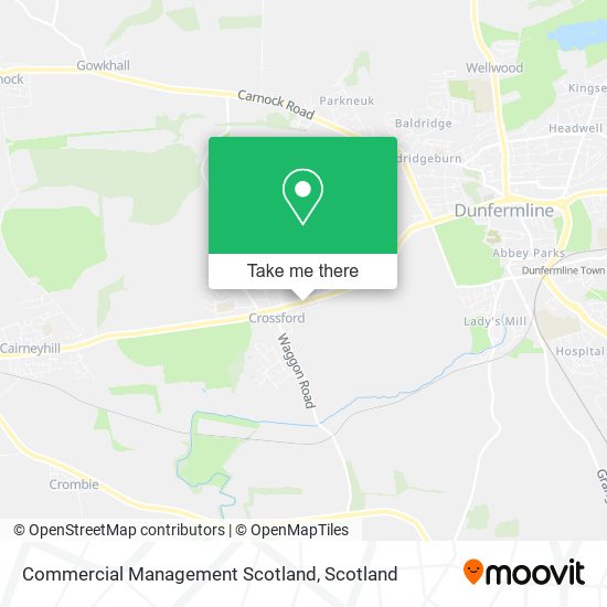 Commercial Management Scotland map