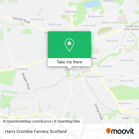 Harry Crombie Farriery map