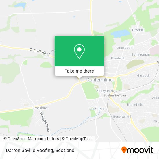 Darren Saville Roofing map