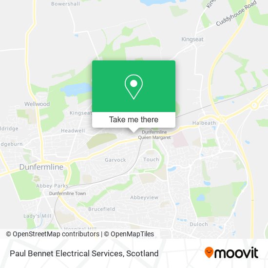 Paul Bennet Electrical Services map