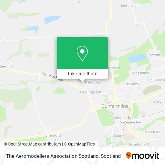 The Aeromodellers Association Scotland map