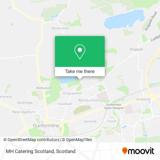 MH Catering Scotland map