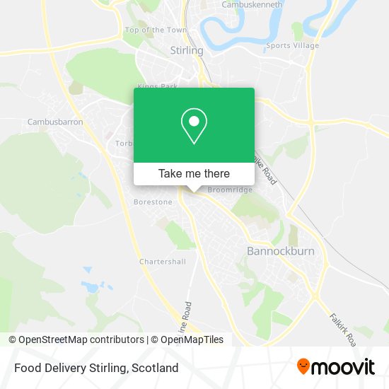 Food Delivery Stirling map