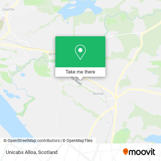 Unicabs Alloa map