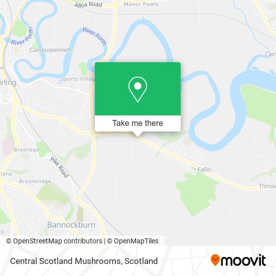 Central Scotland Mushrooms map