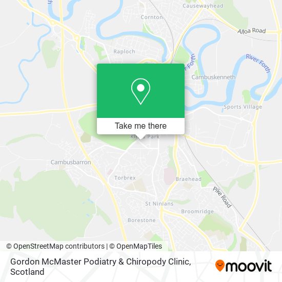 Gordon McMaster Podiatry & Chiropody Clinic map