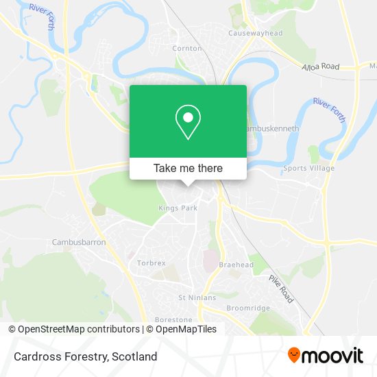 Cardross Forestry map