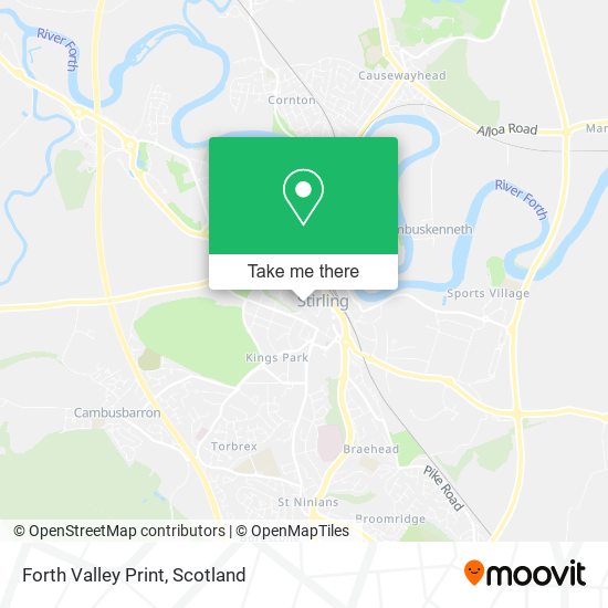 Forth Valley Print map