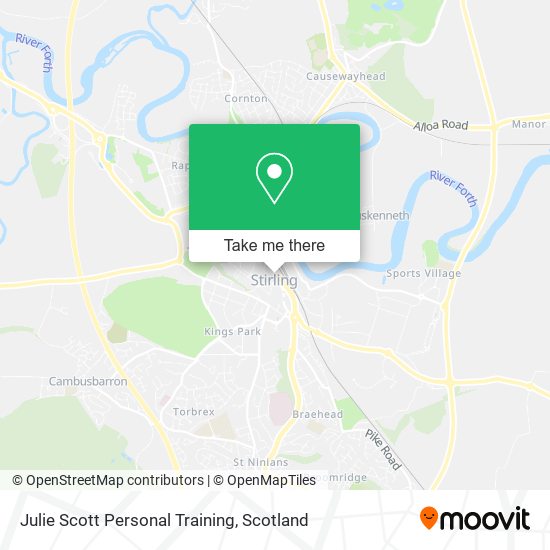 Julie Scott Personal Training map