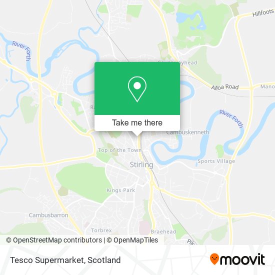 Tesco Supermarket map