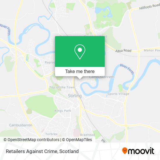 Retailers Against Crime map