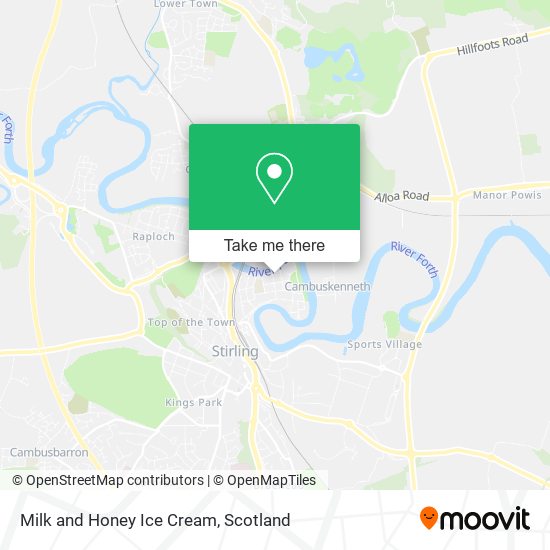 Milk and Honey Ice Cream map