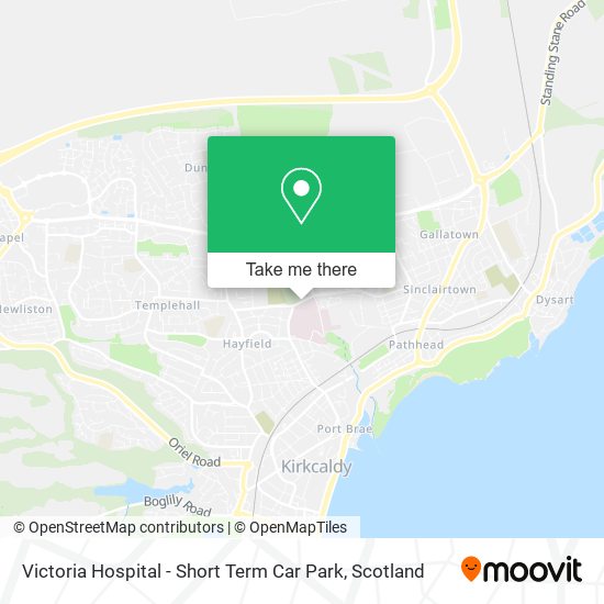 Victoria Hospital - Short Term Car Park map