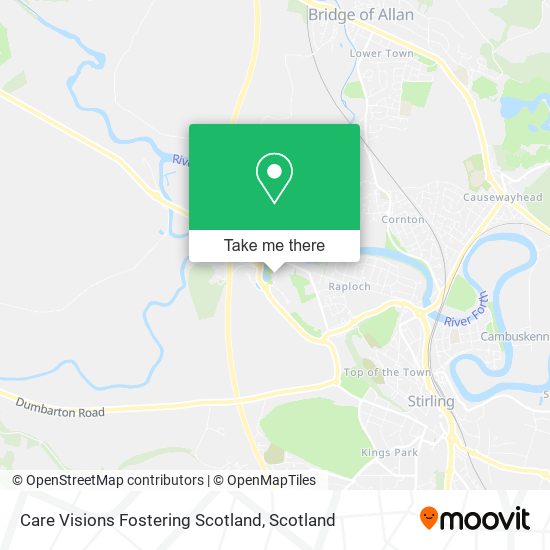 Care Visions Fostering Scotland map