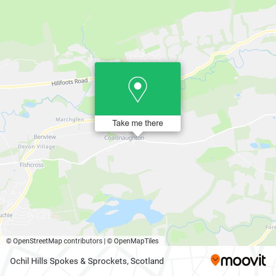 Ochil Hills Spokes & Sprockets map