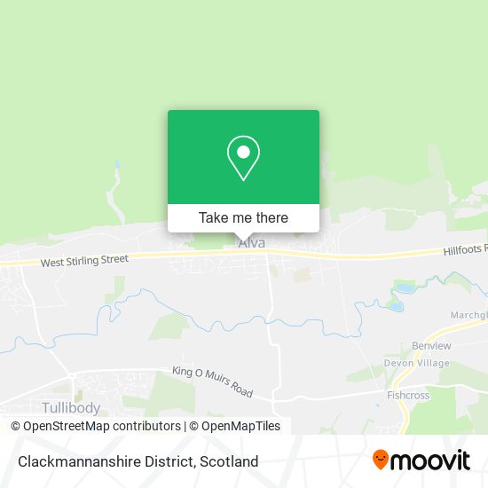 Clackmannanshire District map