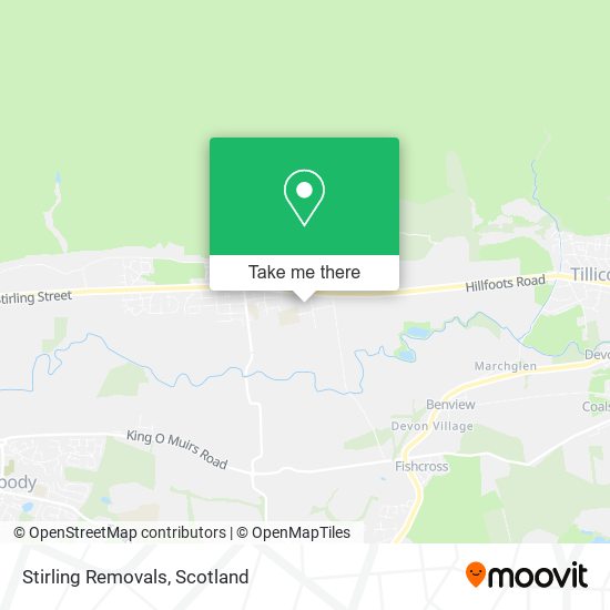 Stirling Removals map