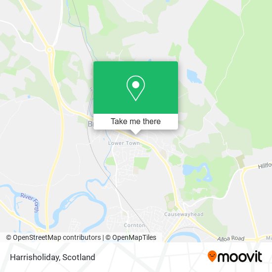 Harrisholiday map