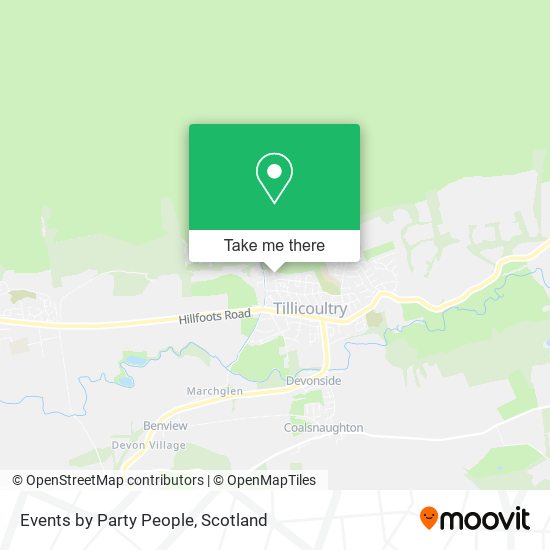 Events by Party People map