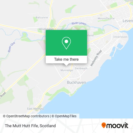 The Mutt Hutt Fife map