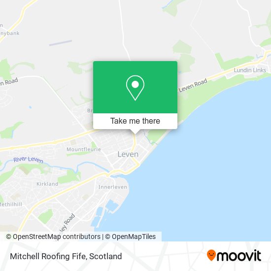 Mitchell Roofing Fife map