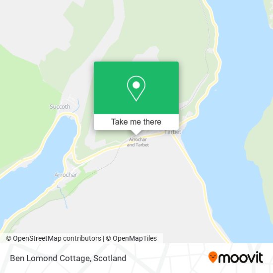 Ben Lomond Cottage map