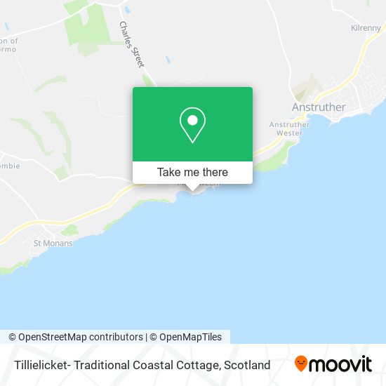 Tillielicket- Traditional Coastal Cottage map