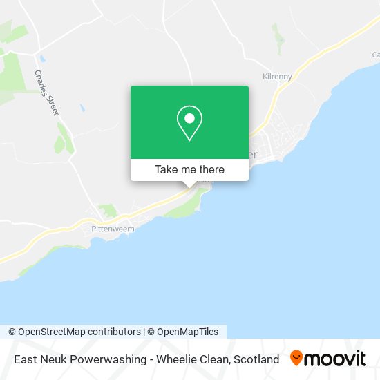 East Neuk Powerwashing - Wheelie Clean map