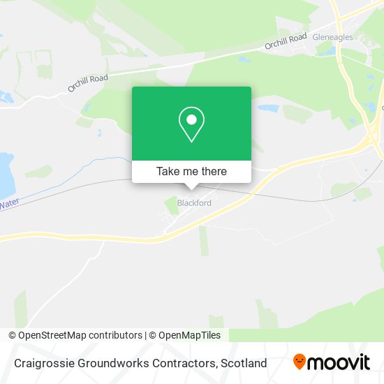 Craigrossie Groundworks Contractors map