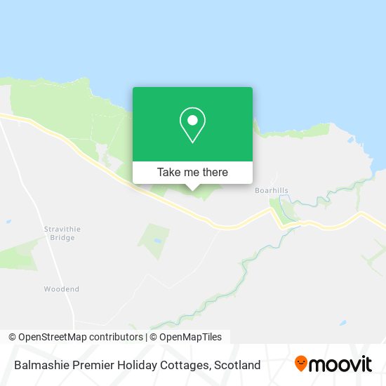 Balmashie Premier Holiday Cottages map