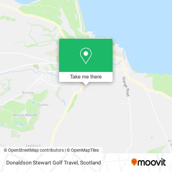 Donaldson Stewart Golf Travel map