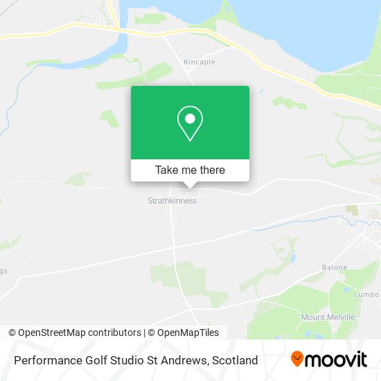 Performance Golf Studio St Andrews map