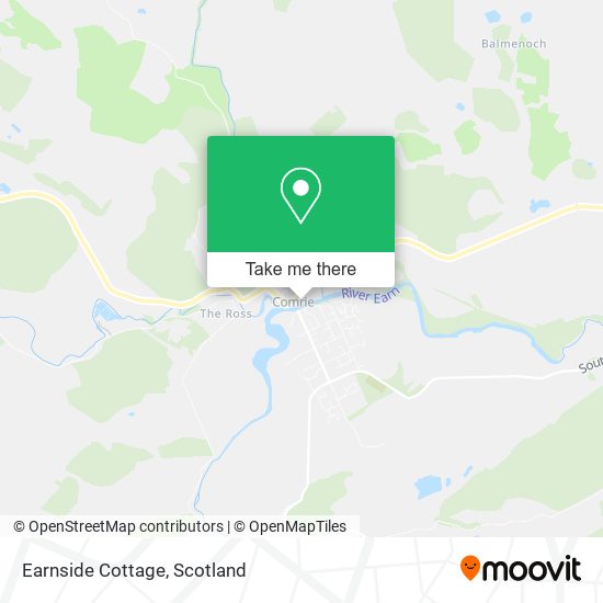 Earnside Cottage map