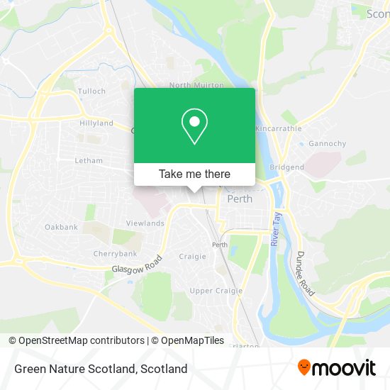 Green Nature Scotland map
