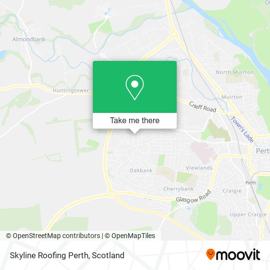 Skyline Roofing Perth map