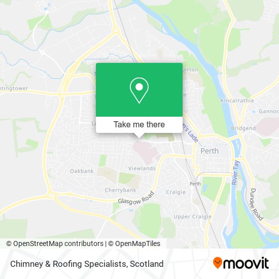Chimney & Roofing Specialists map
