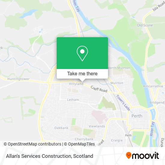Allan's Services Construction map