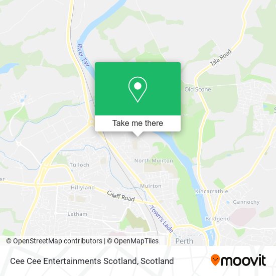 Cee Cee Entertainments Scotland map