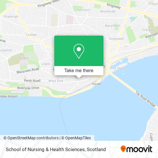 School of Nursing & Health Sciences map