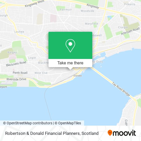 Robertson & Donald Financial Planners map