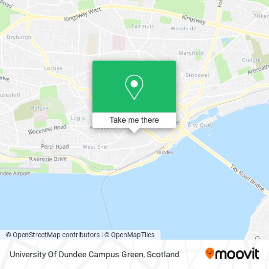 University Of Dundee Campus Green map