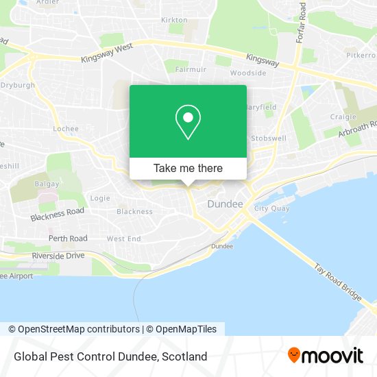 Global Pest Control Dundee map
