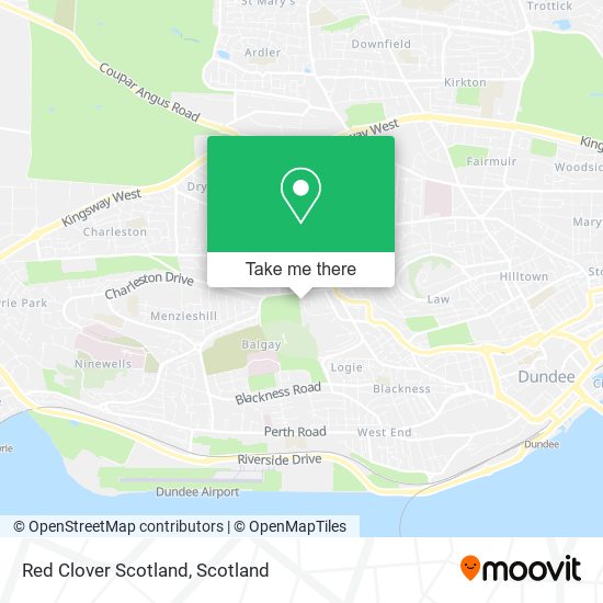 Red Clover Scotland map