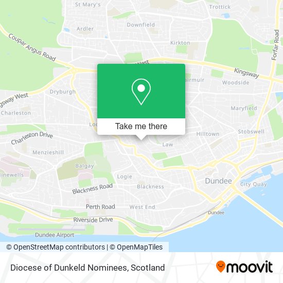 Diocese of Dunkeld Nominees map