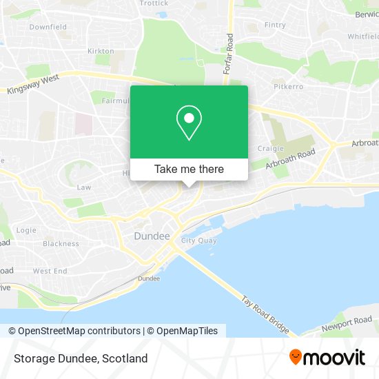 Storage Dundee map